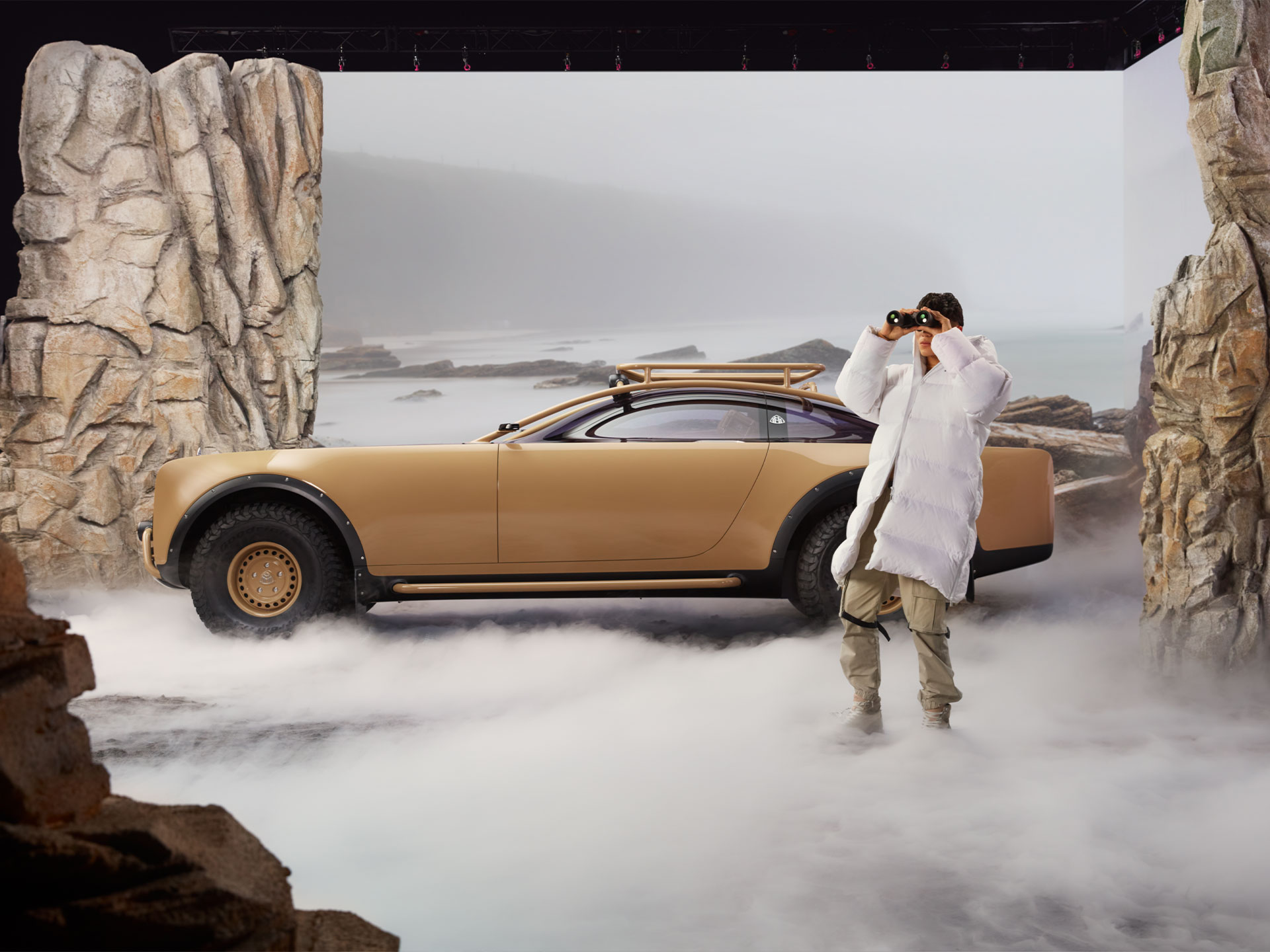 Klasa S Virgil Abloh | Marka | Mercedes-Maybach Klasa S Mercedes-Maybach Virgil Abloh w bocznym widoku z tyłu.