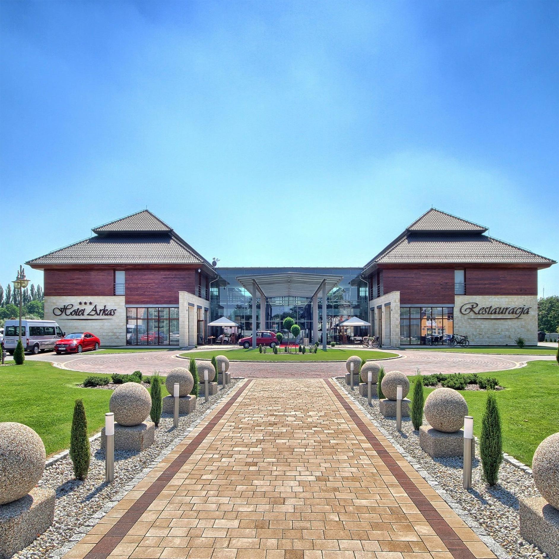 Hotel Szara Willa Schody prowadzące do hotelu Szara Willa.