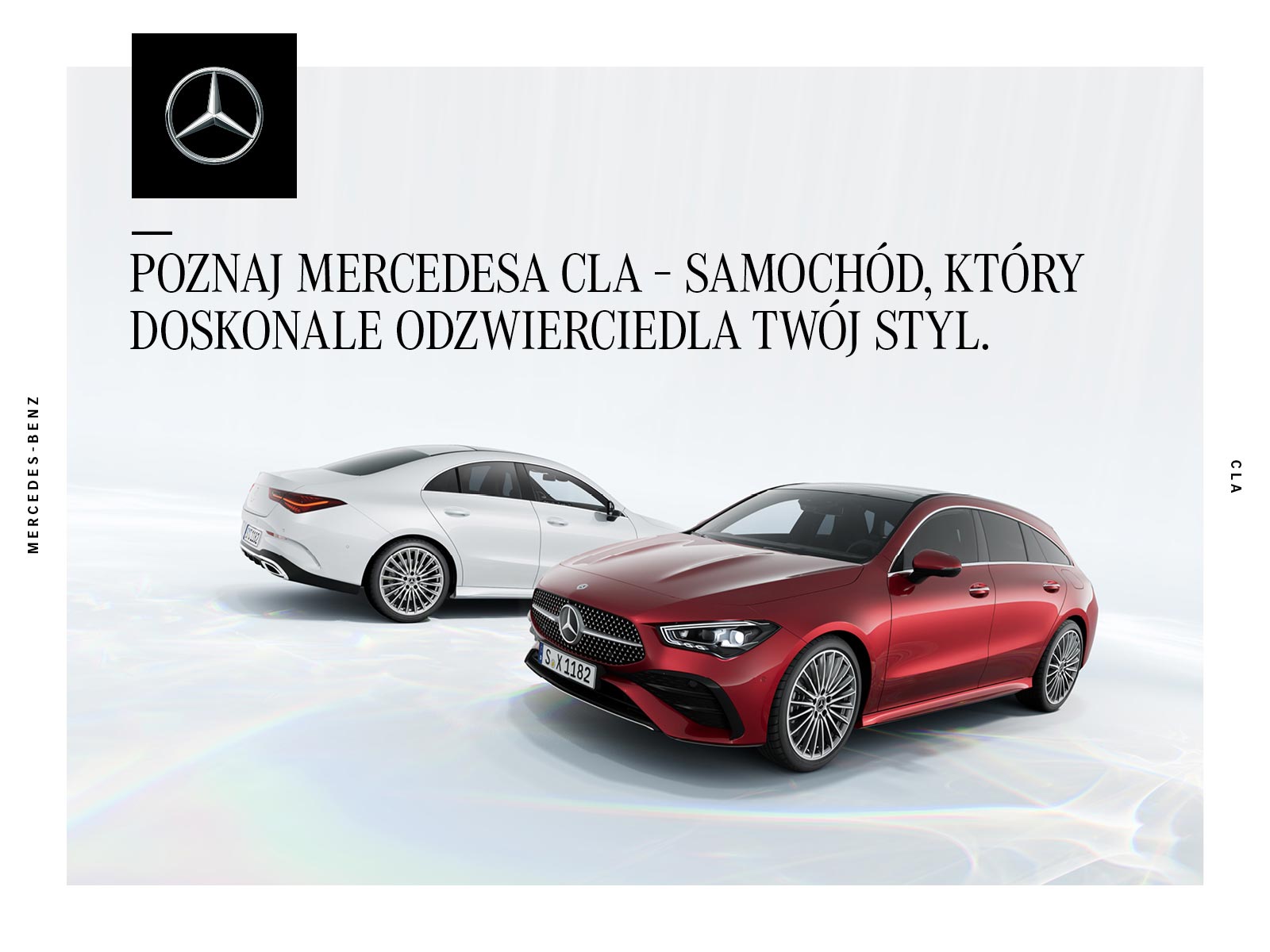 Katalog Mercedesa CLA Okładka katalogu z akcesoriami dla Mercedesa CLA.